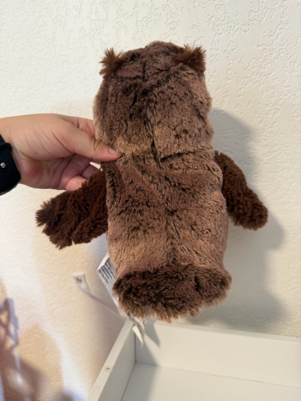 IKEA Vandring Uggla Owl Hand Puppet Brown Plush Stuffed Animal Soft Toy 9 Inch - Picture 4 of 4